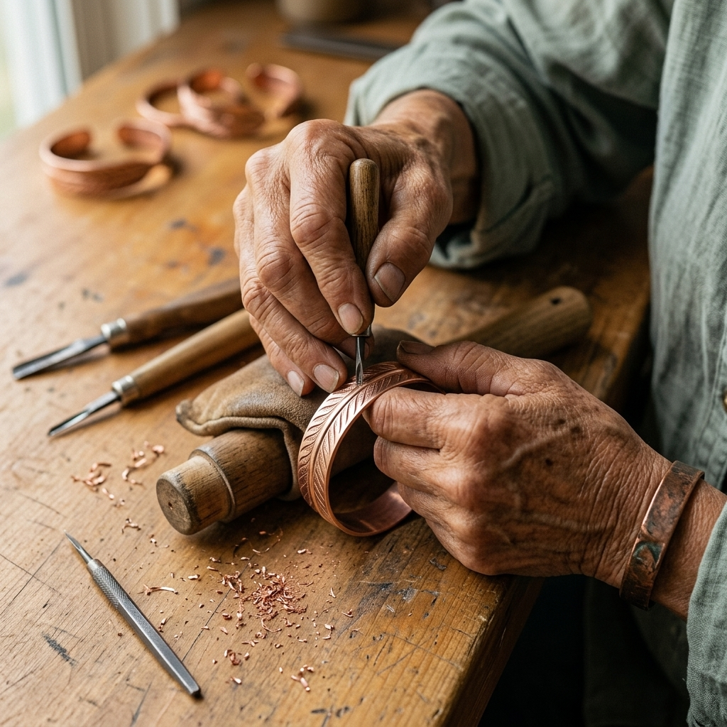 Patricia's Root Copper Bracelet