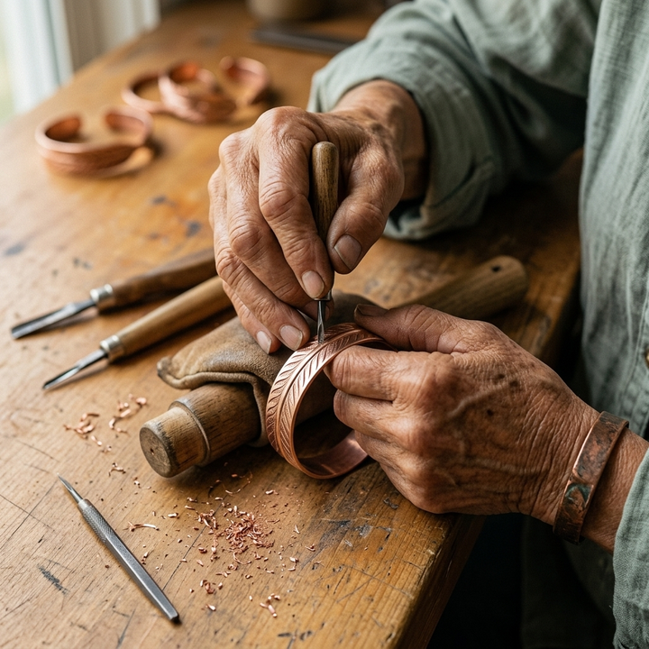 Patricia's Root Copper Bracelet