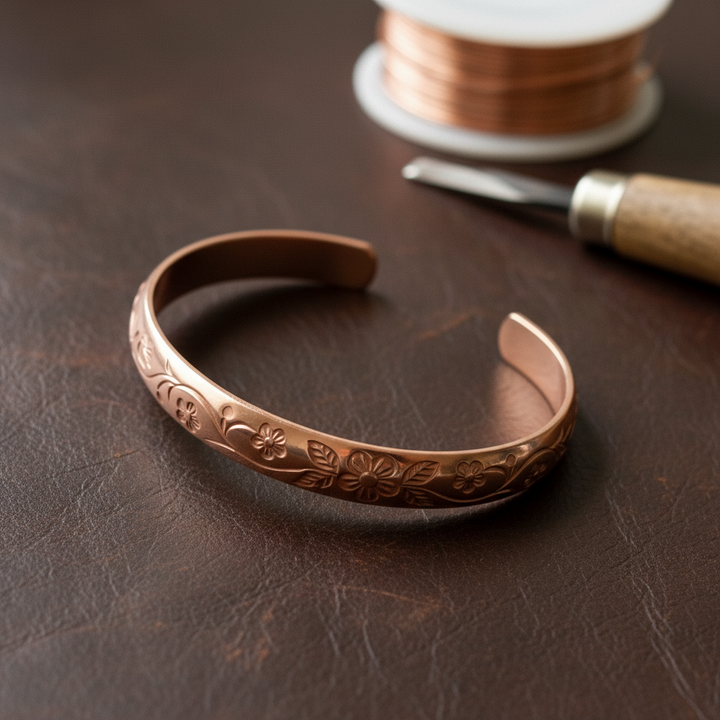 Patricia's Bloom Copper Bracelet