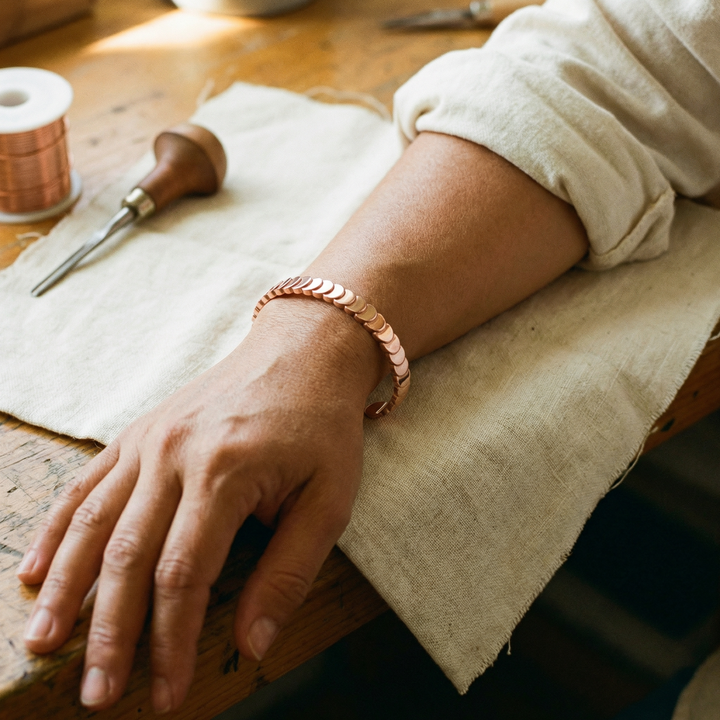 Patricia's Tide Copper Bracelet