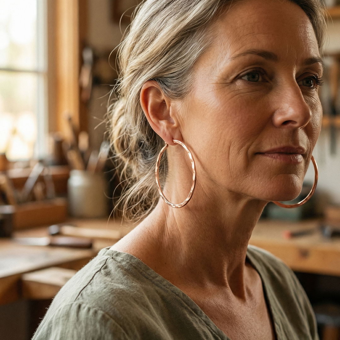 Patricia's Willow Copper Earrings