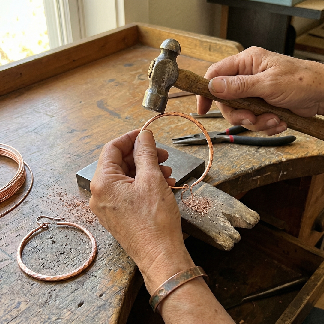 Patricia's Willow Copper Earrings