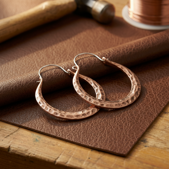 Patricia's Ember Copper Earrings