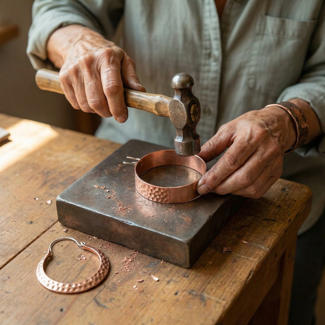 Patricia's Ember Copper Earrings