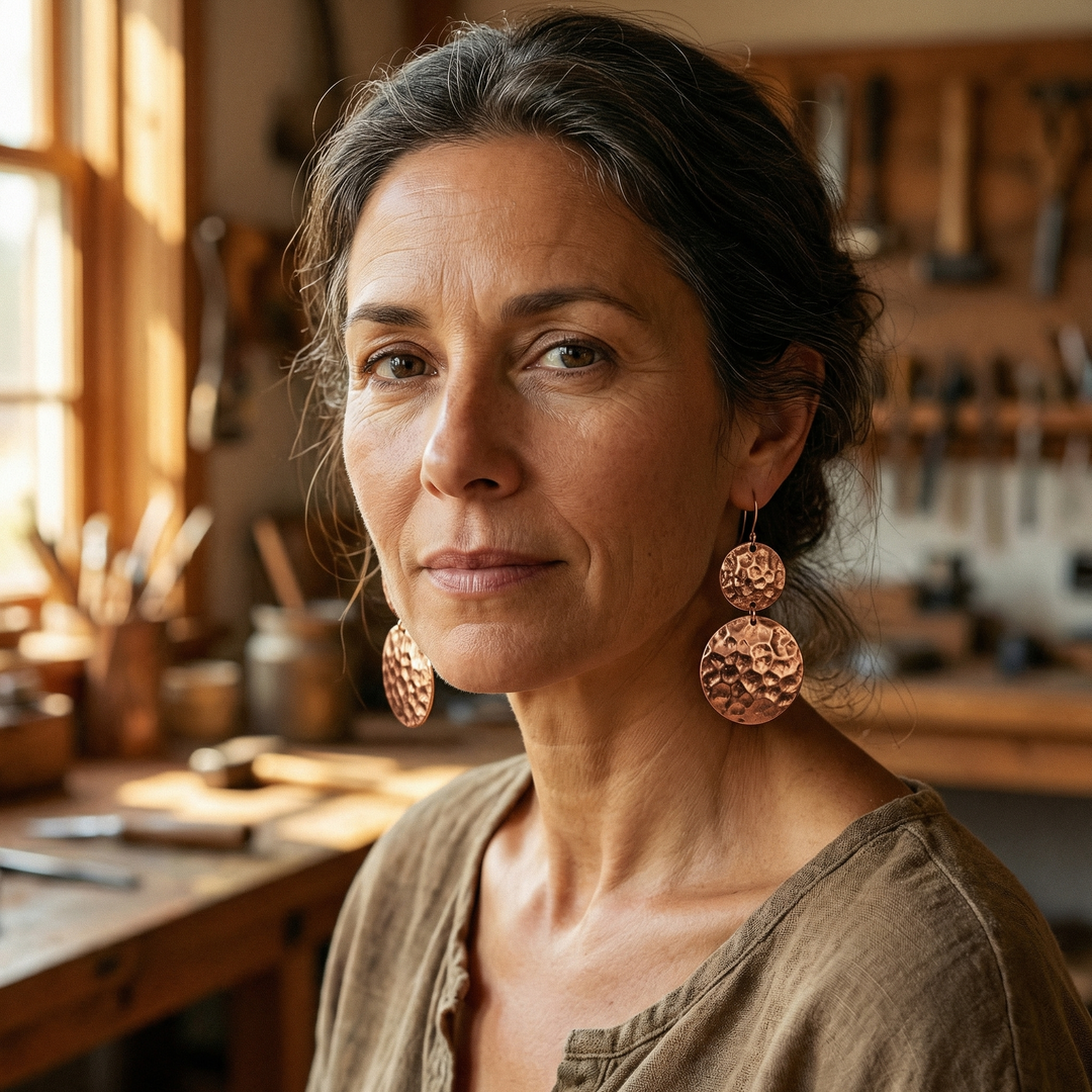 Patricia's Solstice Copper Earrings