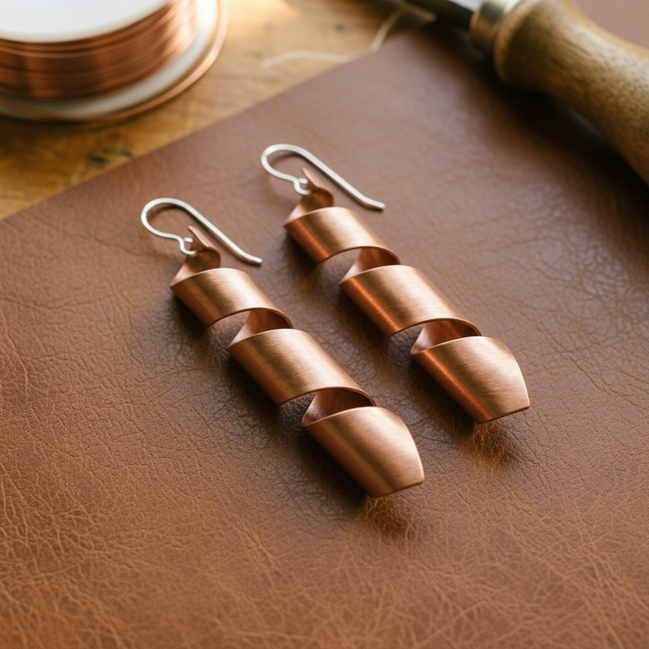 Patricia's Dusk Copper Earrings
