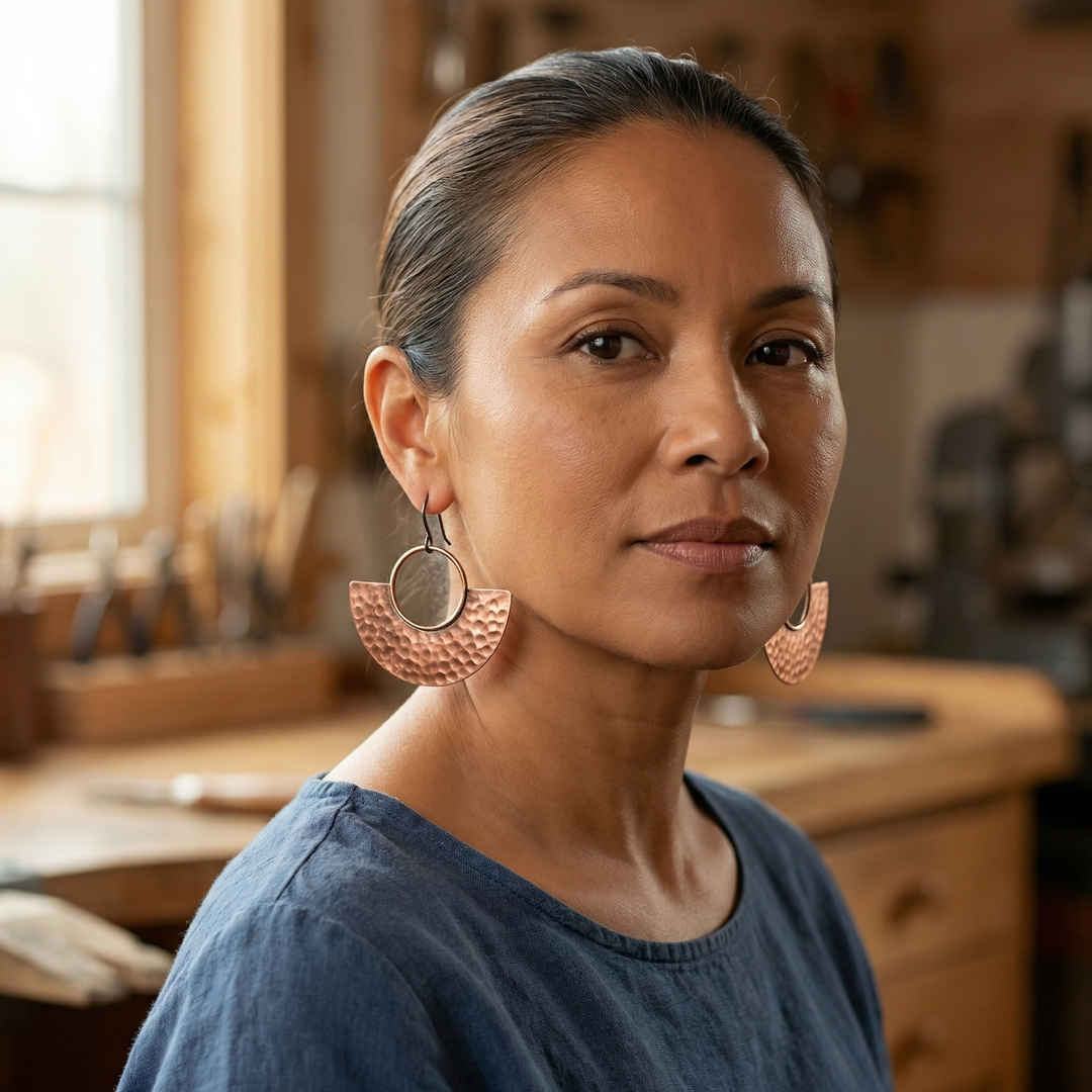 Patricia's Sol Copper Earrings