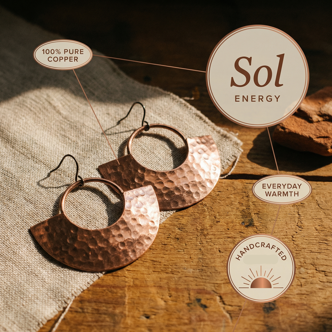 Patricia's Sol Copper Earrings