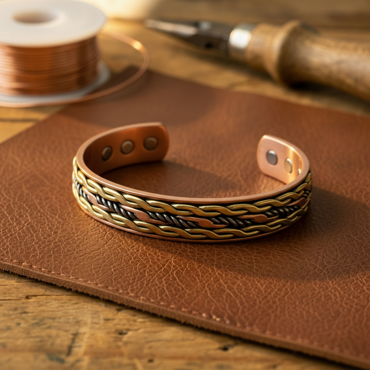Patricia's Weave Copper Bracelet