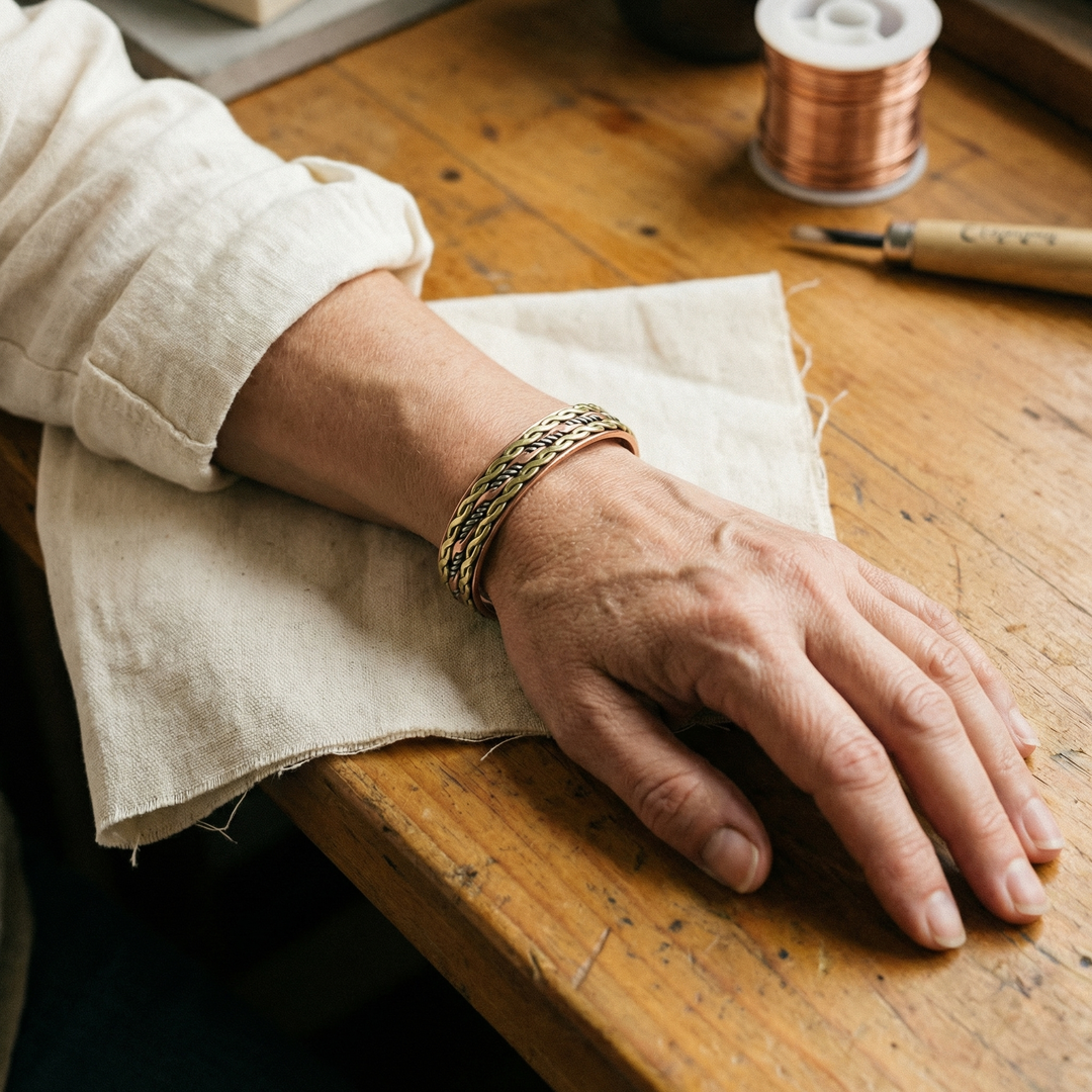 Patricia's Weave Copper Bracelet