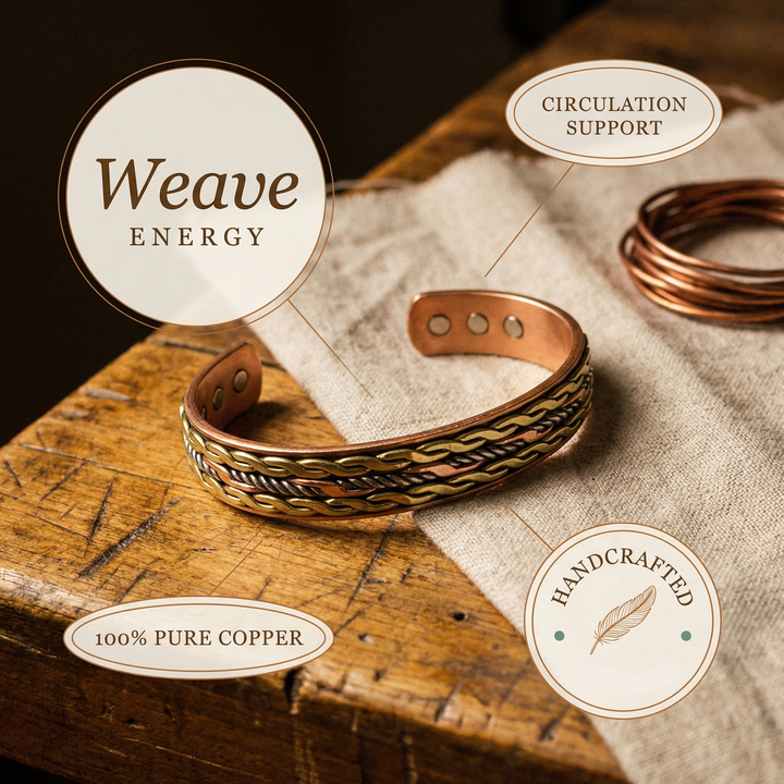 Patricia's Weave Copper Bracelet