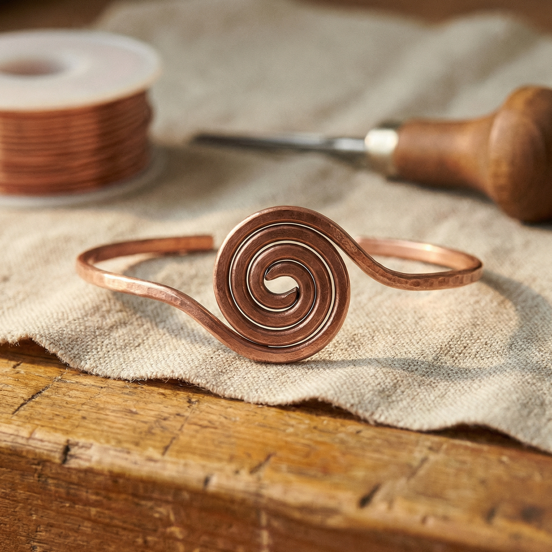 Patricia's Coil Copper Anklet