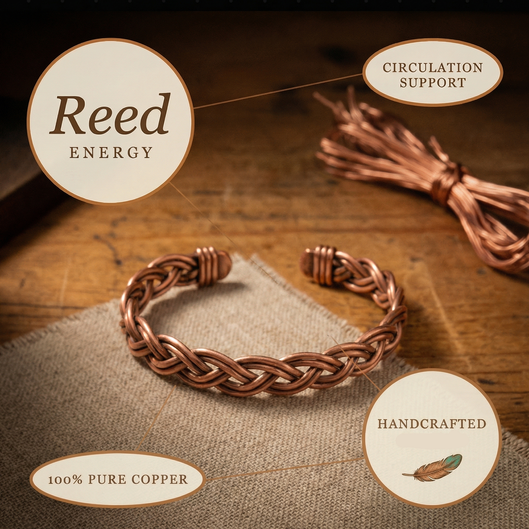 Patricia's Reed Copper Anklet