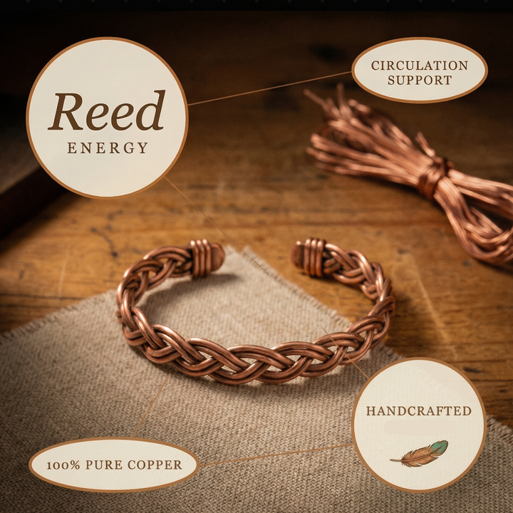 Patricia's Reed Copper Anklet