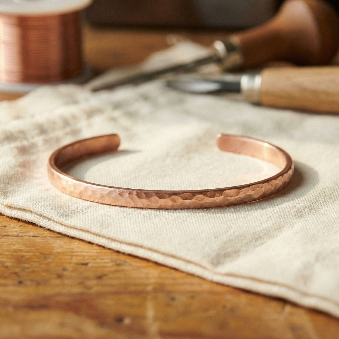 Patricia's Sand Copper Anklet