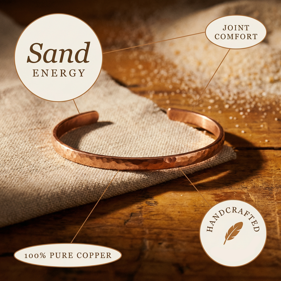 Patricia's Sand Copper Anklet
