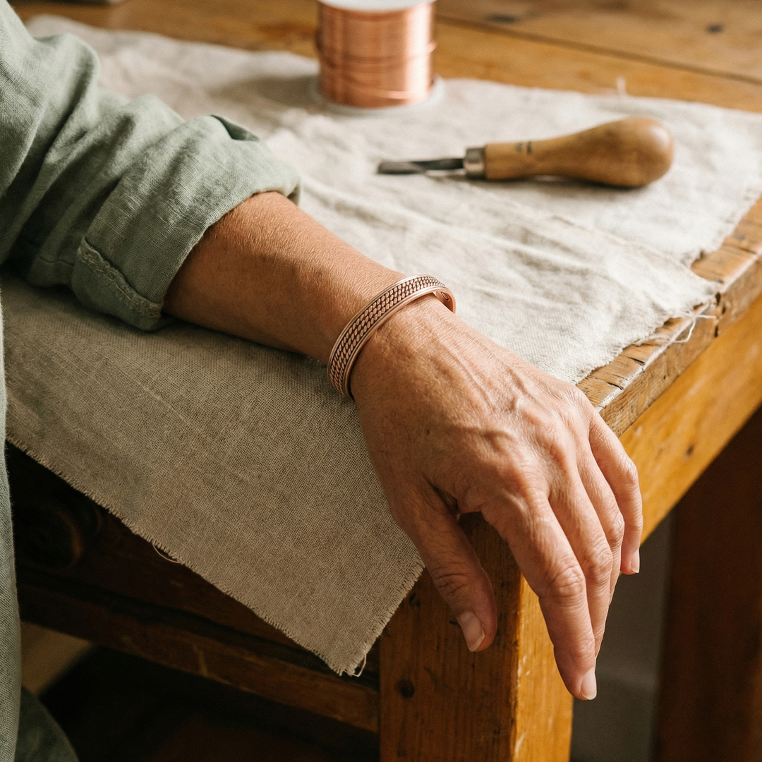 Patricia's Weave Copper Bracelet