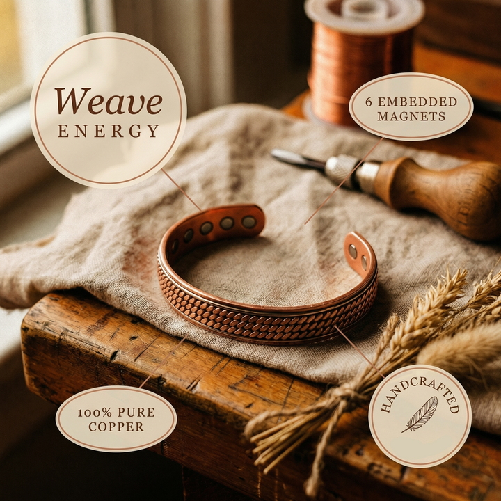 Patricia's Weave Copper Bracelet