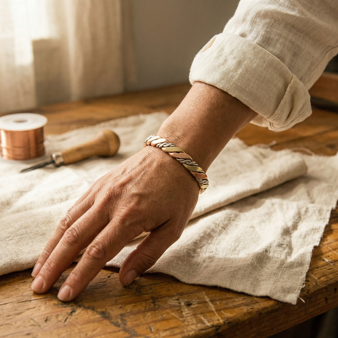 Patricia's Stone Copper Bracelet