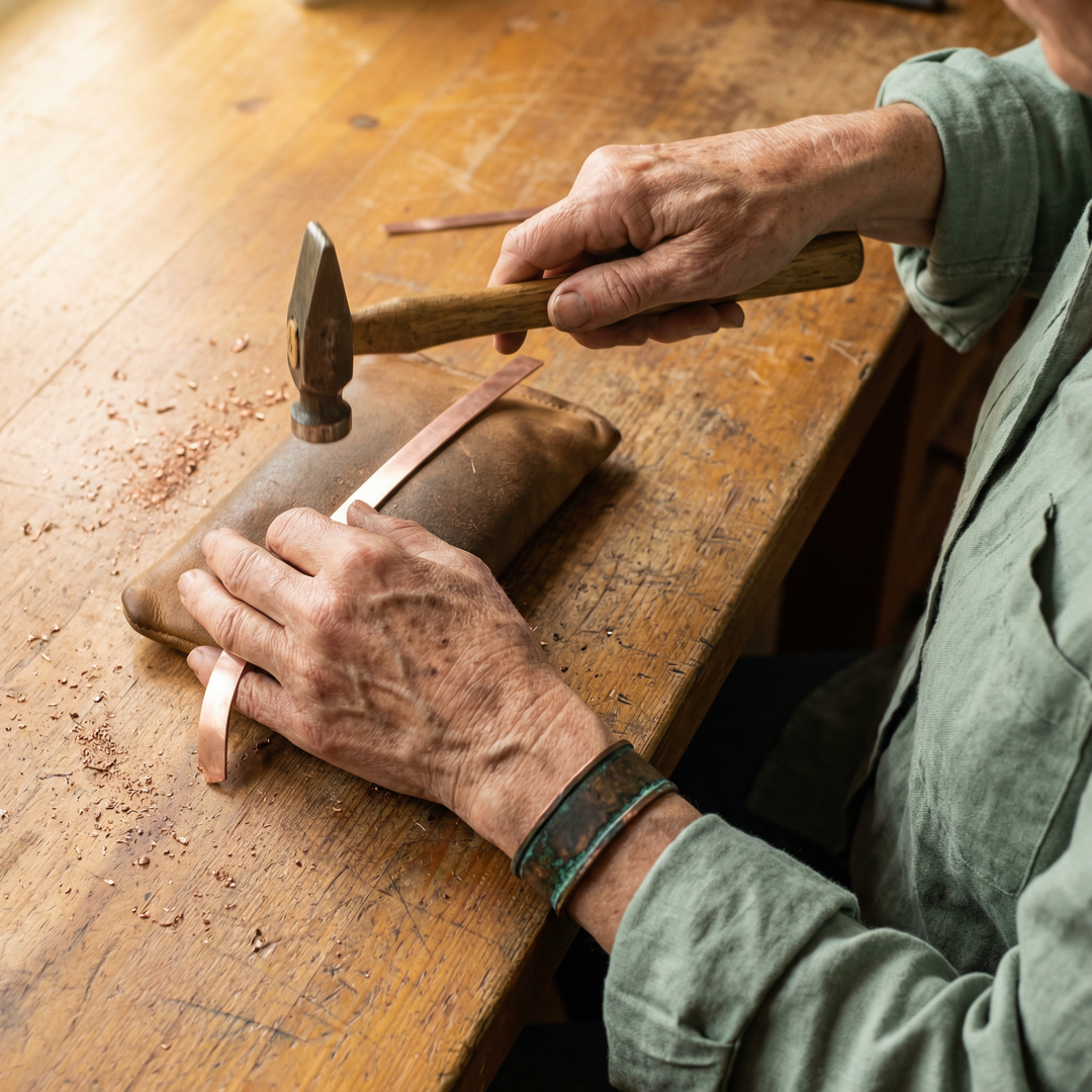 Patricia's Jade Copper Bracelet