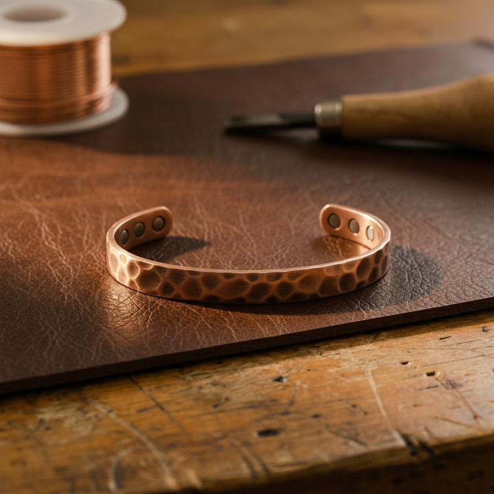 Patricia's Furrow Copper Bracelet