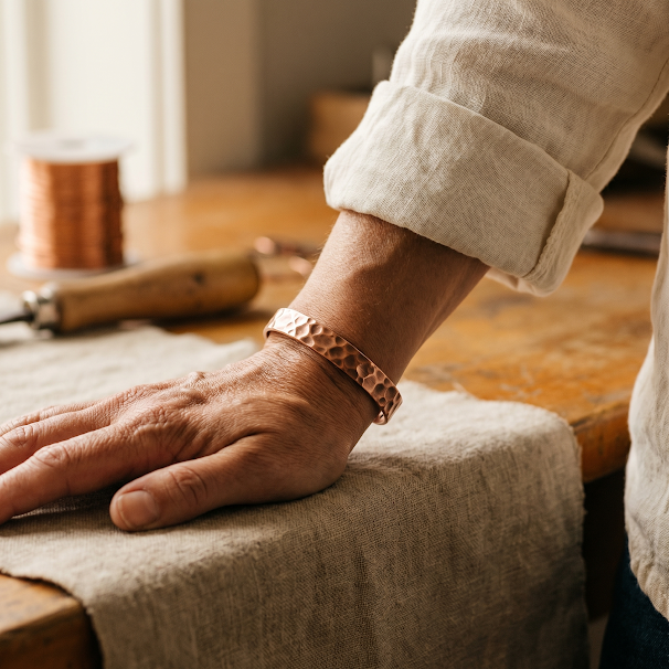 Patricia's Furrow Copper Bracelet