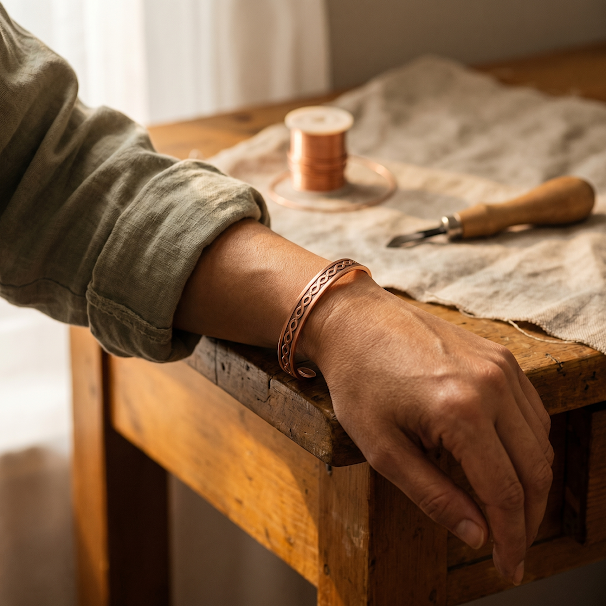 Patricia's Current Copper Bracelet