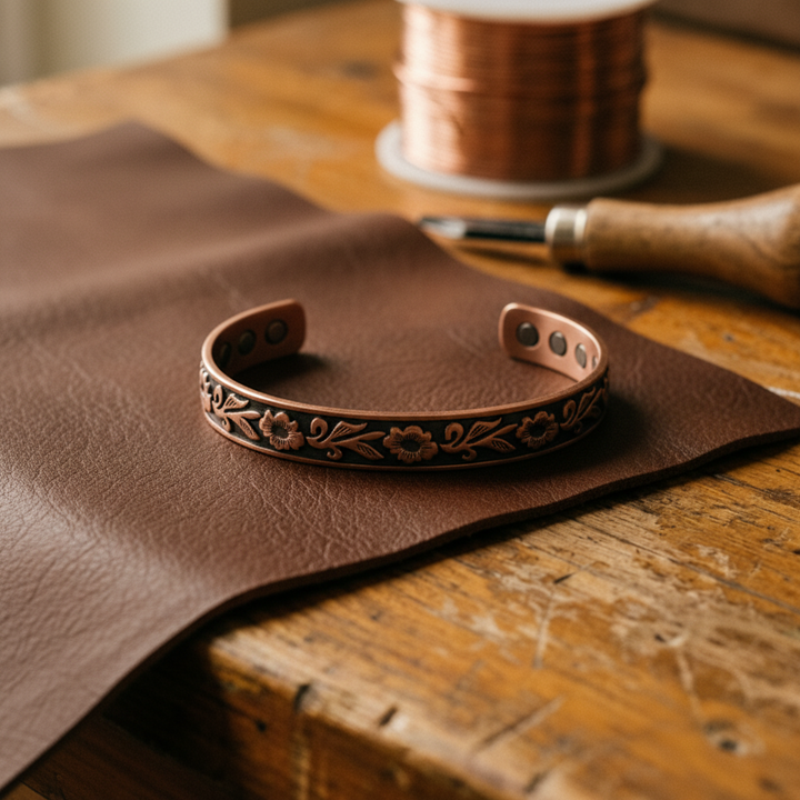 Patricia's Vine Copper Bracelet