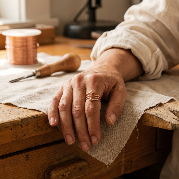 Patricia's Silt Copper Ring