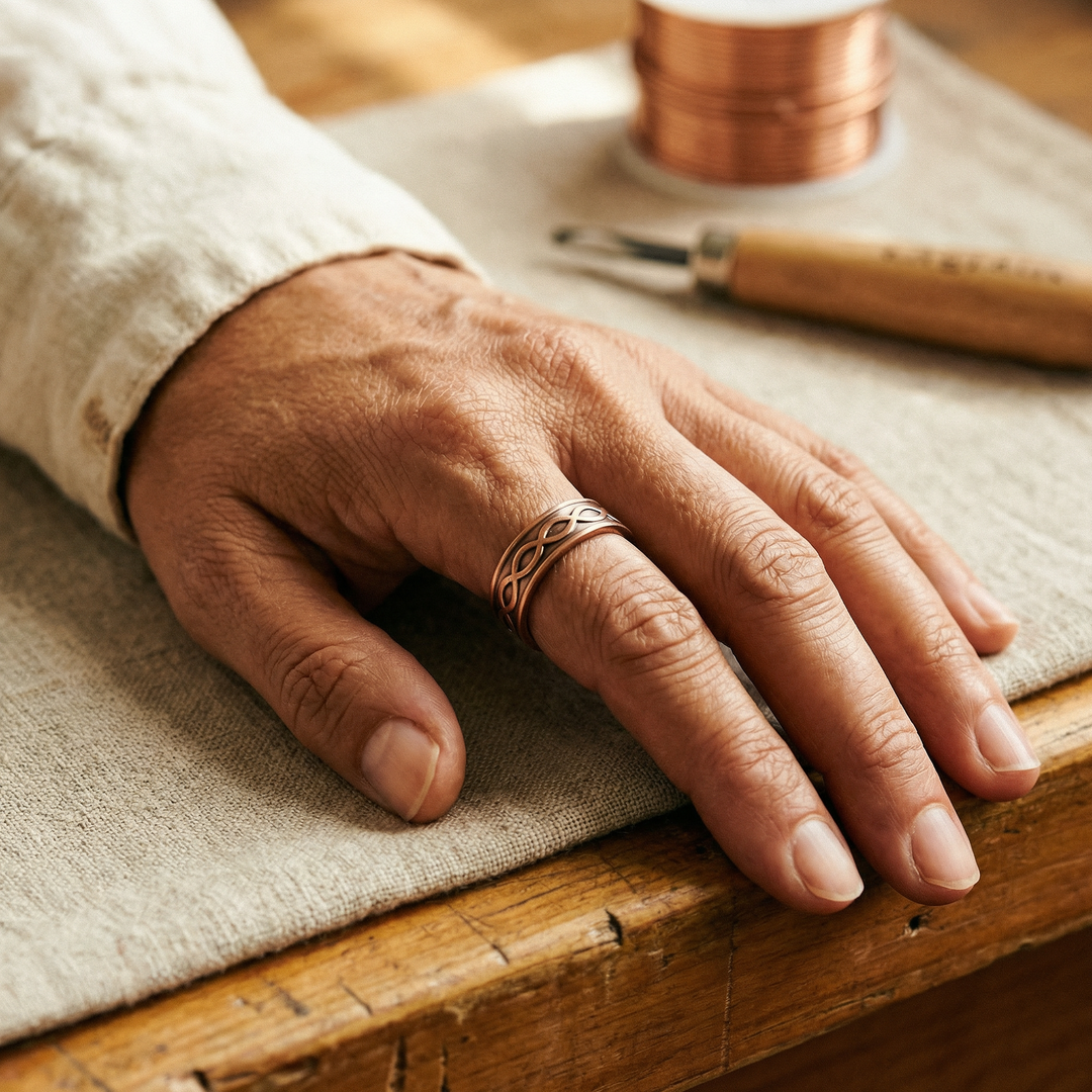 Patricia's Char Copper Ring