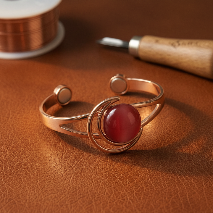 Patricia's Sphere Pink Copper Bracelet