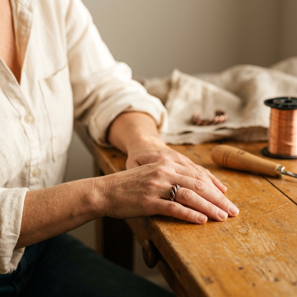 Patricia's Tine Copper Ring