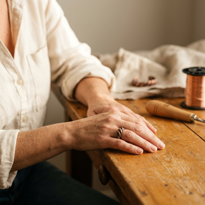Patricia's Tine Copper Ring
