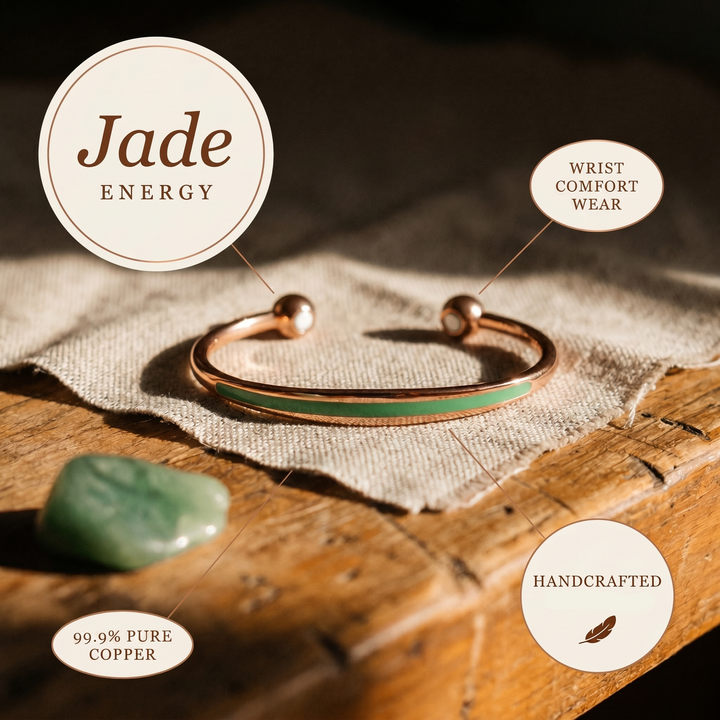 Patricia's Jade Copper Bracelet
