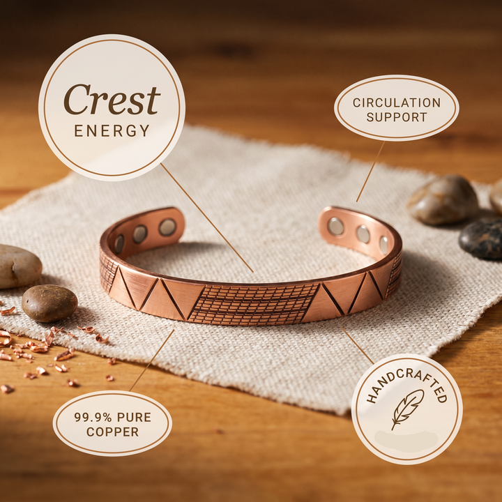 Patricia's Crest Copper Bracelet