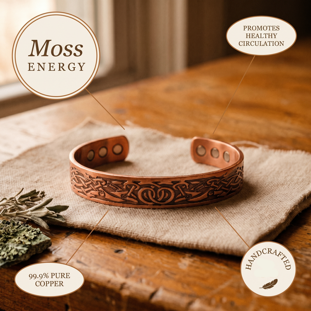 Patricia's Moss Copper Bracelet