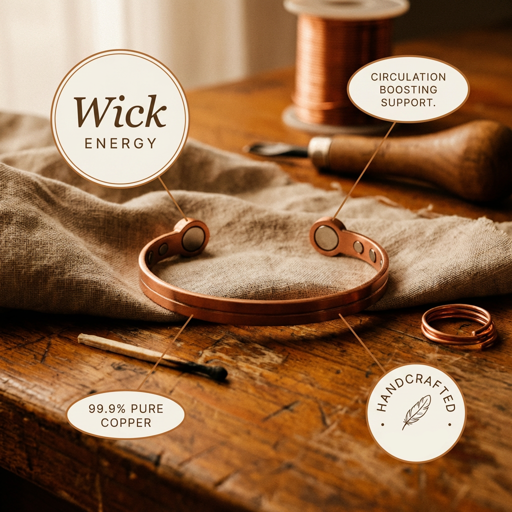 Patricia's Wick Copper Bracelet