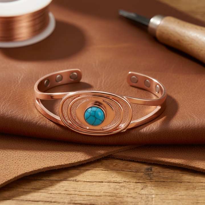 Patricia's Sedge Copper Bracelet