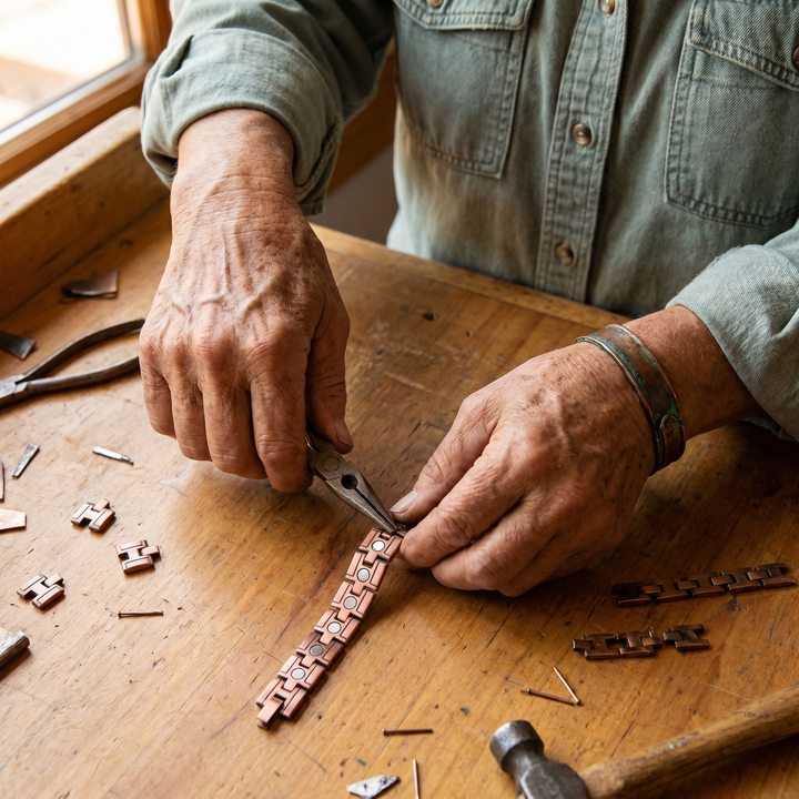 Patricia's Gorse Men's Copper Bracelet
