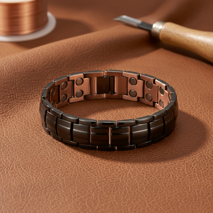 Patricia's Ochre Men's  Copper Bracelet